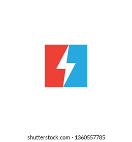 Illustration of vector electricity symbol