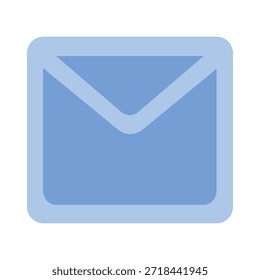 Ilustración Vector de icono de correo electrónico con sobre y solapa | Dual Tone Icon