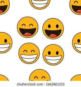 illustration vector of emoticon petern for background, backdrop, packaging and banner