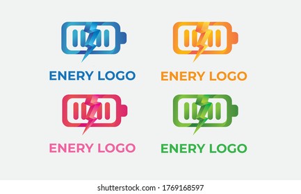 illustration vector Energy Logo design , can for power symbol, electricity business sign , or technology business logo - eco symbol , with modern style , gradient color - and vector Eps 10