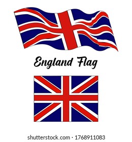 vector de ilustración de la bandera de Inglaterra. EPS 10