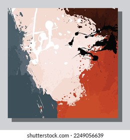 Vector de ilustración EPS 10 impresión, dibujo a mano formas orgánicas abstractas, arte estético contemporáneo boho arte moderno de mediados de siglo en estilo escandinavo de diseño nórdico
