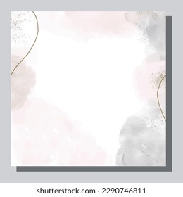 Illustration vector EPS 10 print. Hand draw painted abstract watercolour. contemporary aesthetic boho mid century modern art in Scandinavian nordic design style
