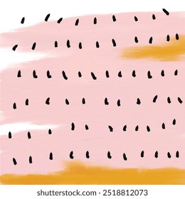 Illustration vector EPS 10 print. Hand draw painted abstract watercolour. contemporary aesthetic boho mid century modern art in Scandinavian nordic design style

