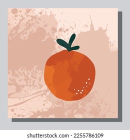 Illustrationsvektor EPS10 print.Handgezeichnete Boho-Pflanzen, Formen, Skandinavier, Figur, Palmblätter und Natursicht. Moderne florale Vektorgrafik, Poster, Wand-Kunst-Poster, Mode.
