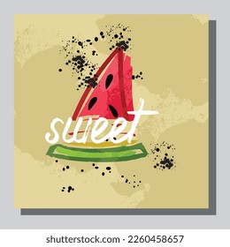 Illustration vector EPS 10 print.Hand drawn boho plants, shapes,scandinvian,fruits.vector illustration, poster, wall art poster, fashion.
