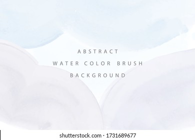 Illustration of vector eps 10 water color splash texture background. Hand drawing with brush, Water color effects. Blue tone colors in abstract background.