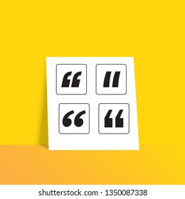 Illustration Vector EPS10: Quote Symbol 