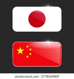 Illustration Vector Featuring Japan and China Identity