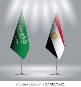Illustration Vector Featuring KSA and Egypt Identity