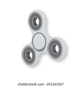Illustration of Vector Fidget Spinner Vector Toy. Realistic Hipster Finger Spinning Toy for Relaxation Hand Spinner Isolated on White Background