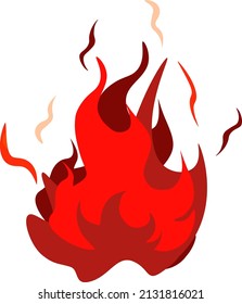 icono de vector de incendio de ilustración 