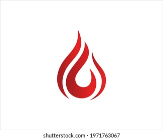 Illustration vector  of fire logo