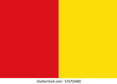 Illustration vector flag of Liege city, Belgium. Liege provance.