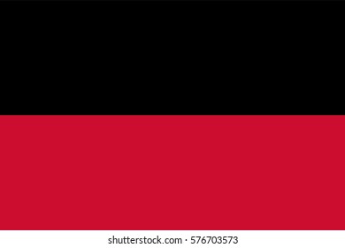 Illustration vector flag of Nijmegen city in Netherlands. Gelderland province city.