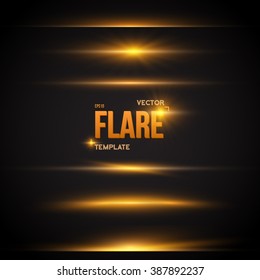 Illustration of Vector Flare Effect. 