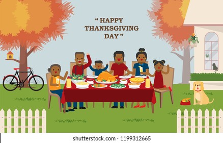 African American Cartoon Dinner Table Images, Stock Photos & Vectors ...