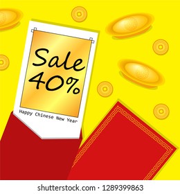 illustration vector flat cartoon on happy chinese new year 2019 year of pig decoration on table top view