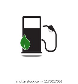 Illustration Vector: Flat design Gast station  eco friendly