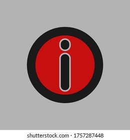 illustration of vector font icons, can be used as an info icon and whatever suits your needs.