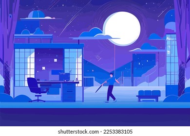 Illustration in vector form for Blue Monday. the year's most gloomy and saddest day.