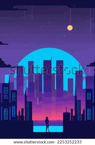 Illustration in vector form for Blue Monday. the year's most gloomy and saddest day.