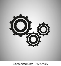 Illustration of vector gear.