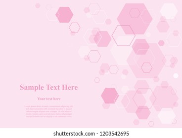 Illustration vector of geometric abstract background pastel colored. Scientific concept for your design. Medical background. Technology polygonal design. Digital futuristic minimalism. Space for text