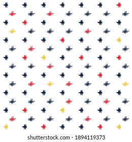 Illustration vector geometric pattern with colors and background for fashion or other products