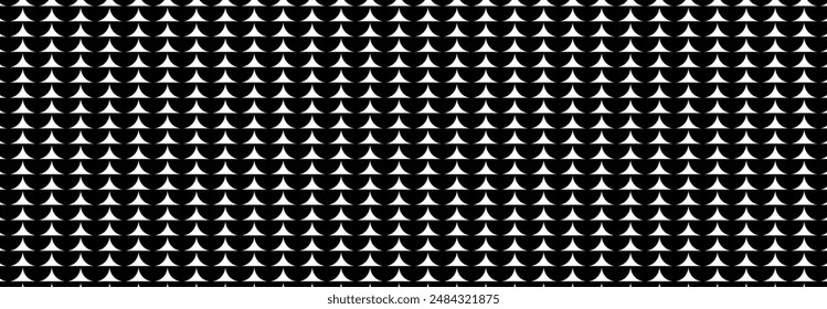 Illustration, vector, Geometry and semicircle, triangle, geometric, overlapping, orderly arrangement background, black and white, banner, website.