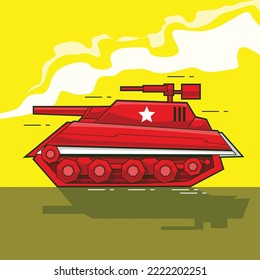 illustration vector ghrapic of tank,
good for game, logo, t-shirt, etc.