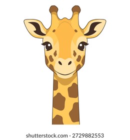 Illustration vector of a giraffe face design