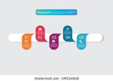Illustration of Vector Global Business Development Infographic design elements
