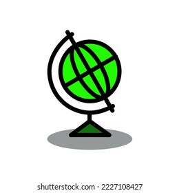 illustration vector of Globe icon. Travel design icon concepts. flat style