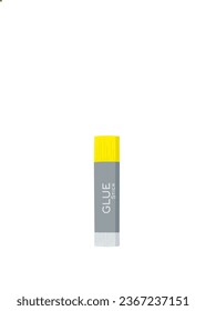 Illustration of vector glue stick on white background 
