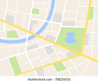 illustration vector of gps city map