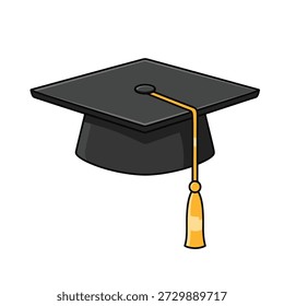 Illustration vector of a graduation hat