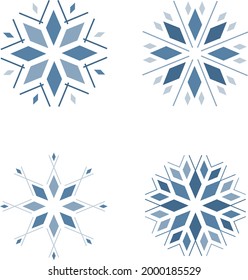 Illustration vector grafic of snowflakes. Good for poster, sticker .etc