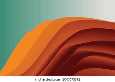 Illustration vector grafik of abstract with color autumn theme. Good for background , wallpaper, banner, card
