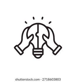 Gráfico de Vector de ilustración del símbolo de la idea