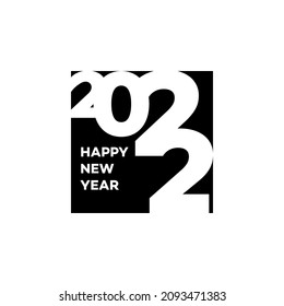  Illustration vector graphic of 2022 Happy New Year logo design template