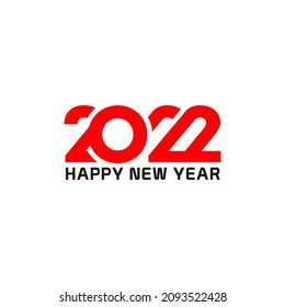  Illustration vector graphic of 2022 Happy New Year logo design template