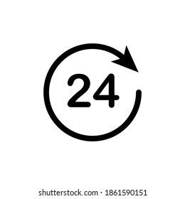 
Illustration Vector graphic of  24 7 label, tag icon