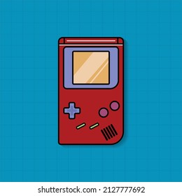 Illustration vector graphic of 90s old console (gamebot) is suitable for 90s vintage toy theme design