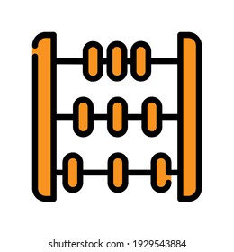 Ilustración Gráfico vectorial del icono del ábaco