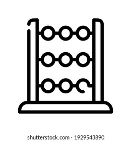 Illustration Vector graphic of abacus icon