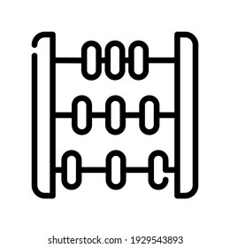 Ilustración Gráfico vectorial del icono del ábaco