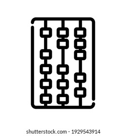 Illustration Vector graphic of abacus icon
