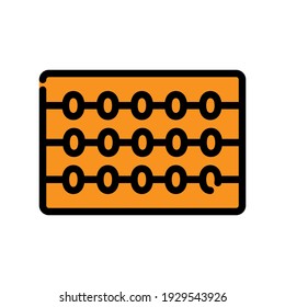 Ilustración Gráfico vectorial del icono del ábaco