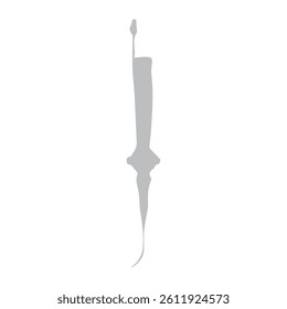 illustration vector graphic of ablation catheter icon